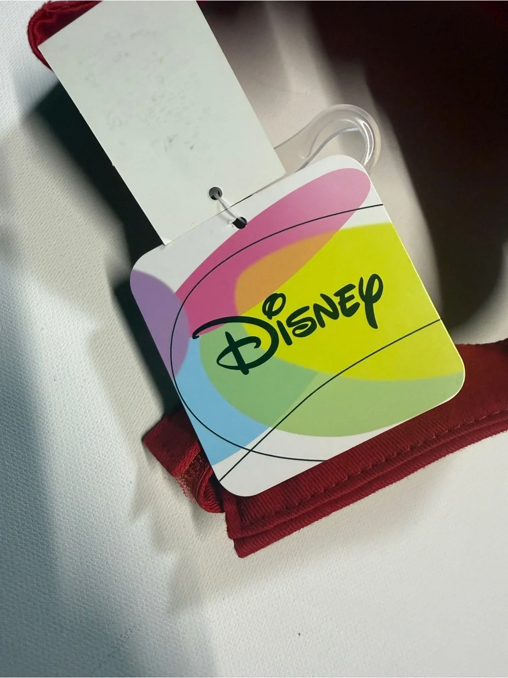 Disney Micky Mouse Red Visor with Black Ear Accents